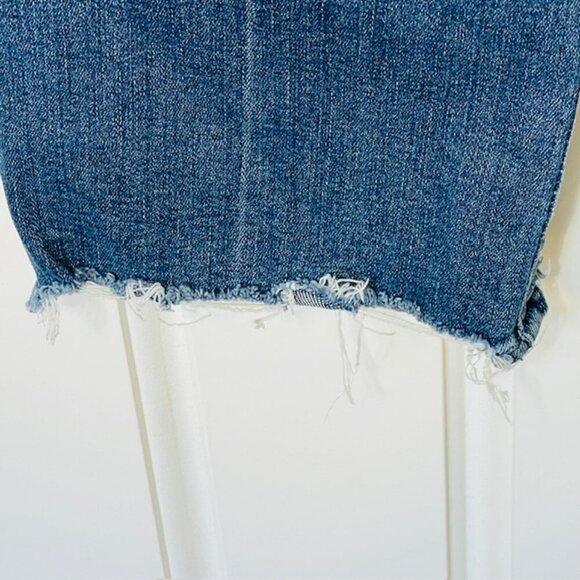 Mother Jeans The Insider Crop Step Chew Denim Jean Dancing On Coals size 26 - Picture 16 of 16